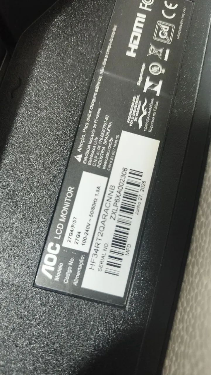 Monitor ips AOC 27 pol Full hd 180hz - Foto 3