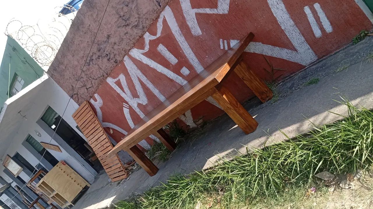Mesa de madeira 3x1, 20 já invernizado  - Foto 2