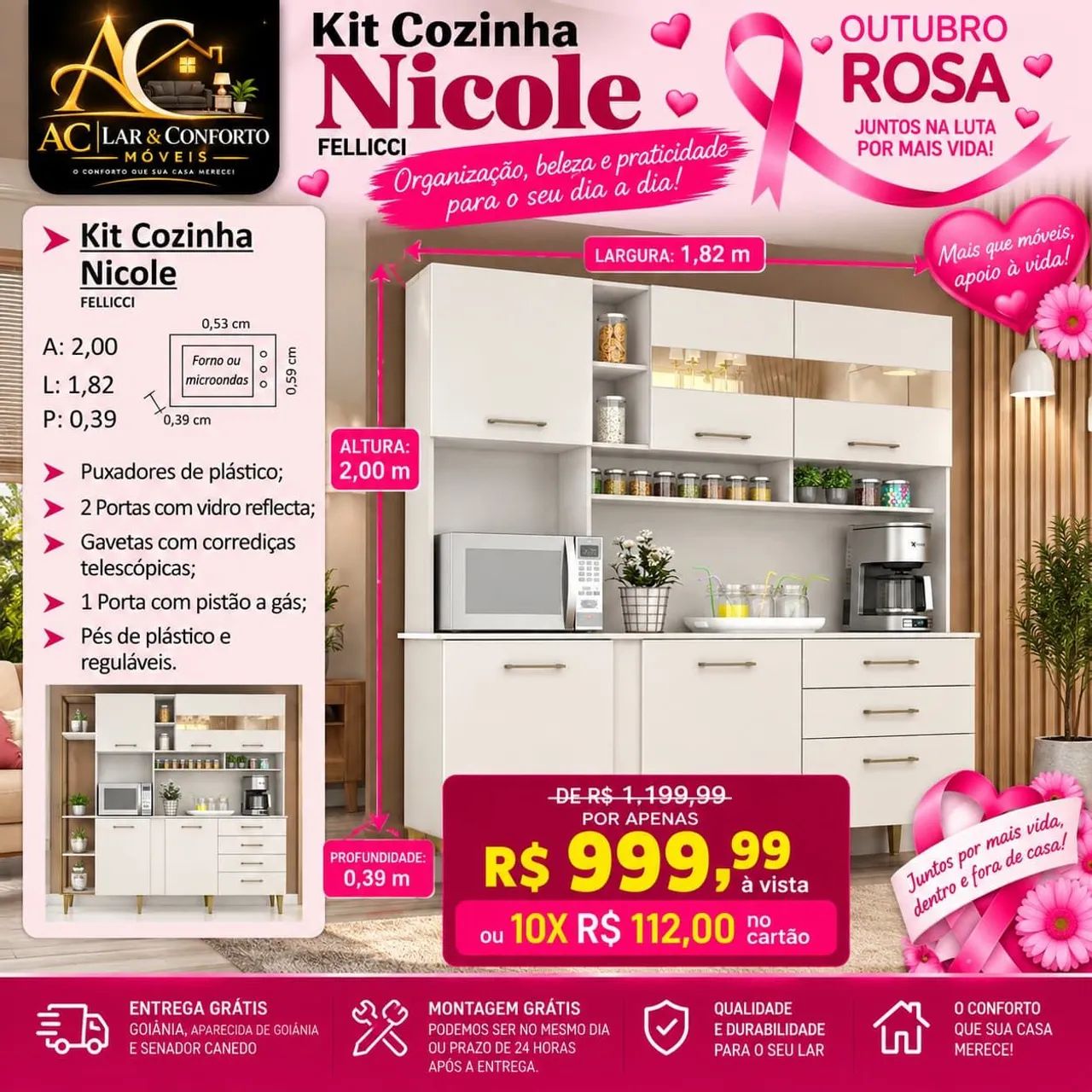 PROMOÇÃO ARMÁRIOS A PARTIR DE 699 - Foto 4