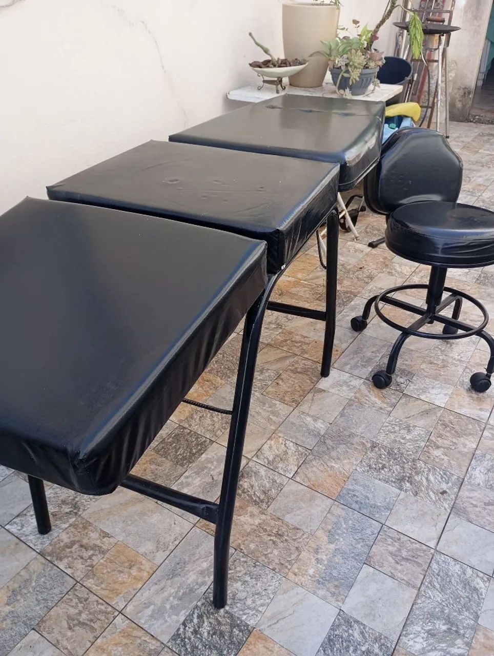 Maca três posições com mocho