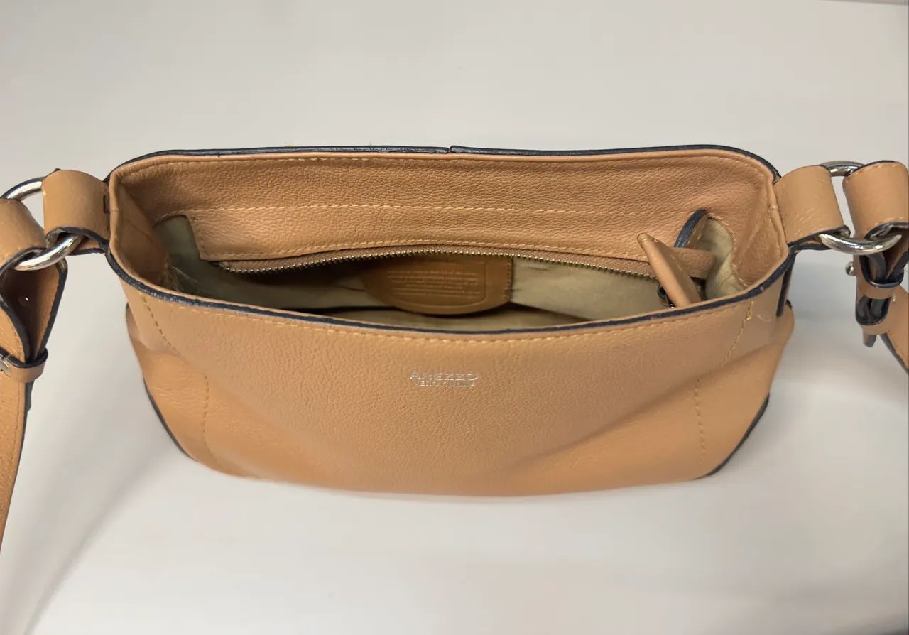 arezzo bolsa couro vera cuoio  - Foto 3