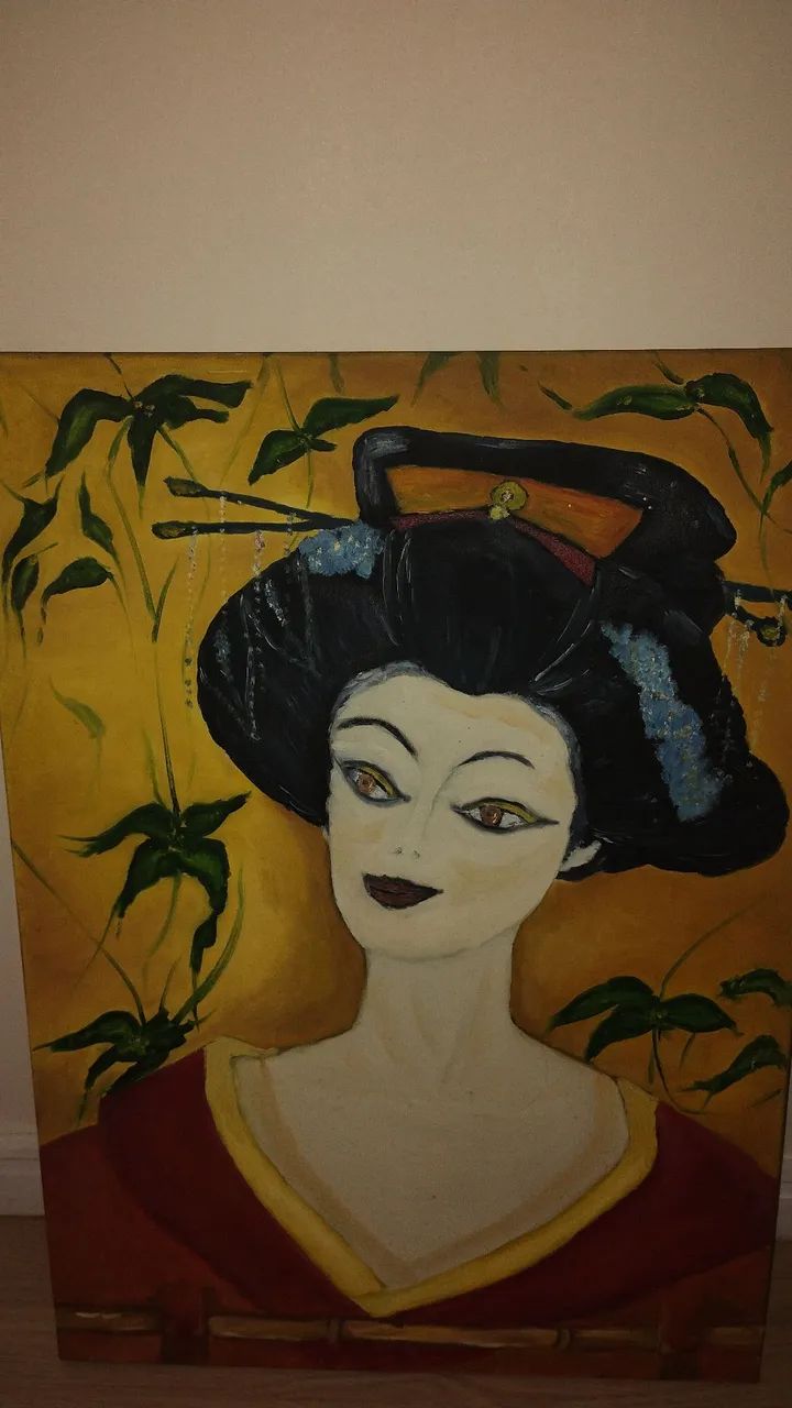 Quadro pintura a óleo artesanal 