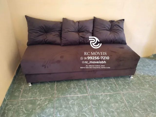 Sofá Cama Bicama 1.70m com Espuma D33 - Ideal para Espaço Pequeno