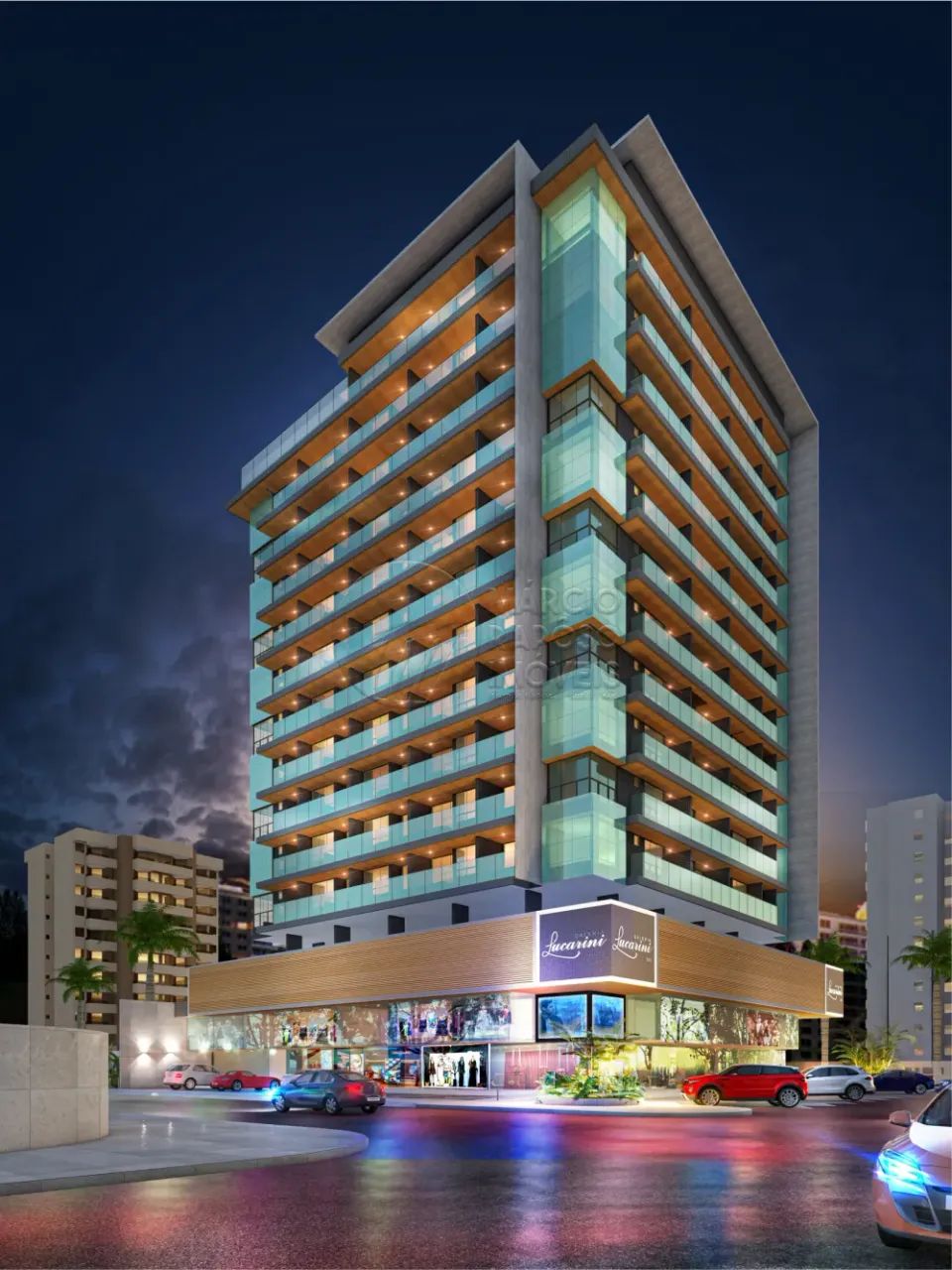 Apartamento Quarto e Sala com Varanda à venda no Edifício Lucarini