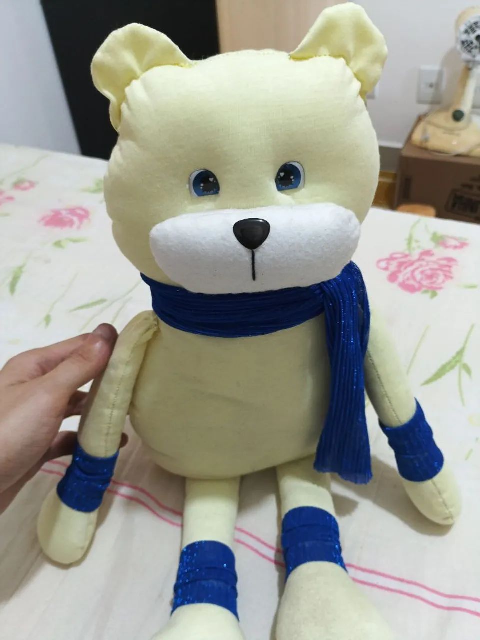 Urso articulado com algodão  - Foto 3