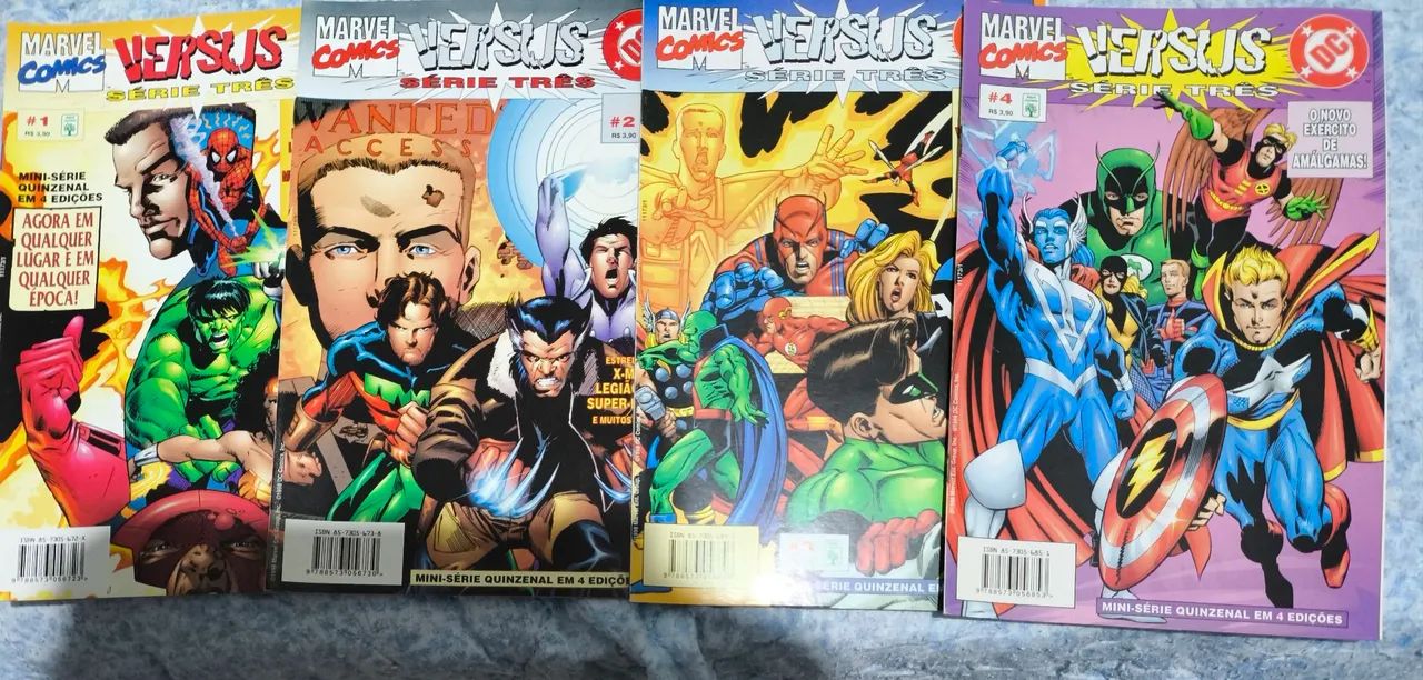 Coleção Completa de Marvel vs DC Abril (12 hqs originais) - Livros