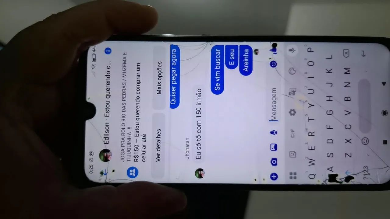 Vendo redimi 7 funcionando perfeitamente só trincado  - Foto 2