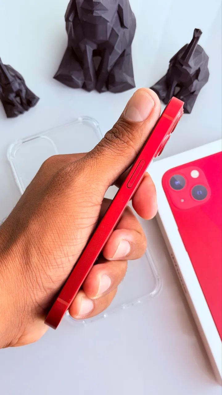 iPhone 13 red 256gb com caixa todo original  - Foto 3