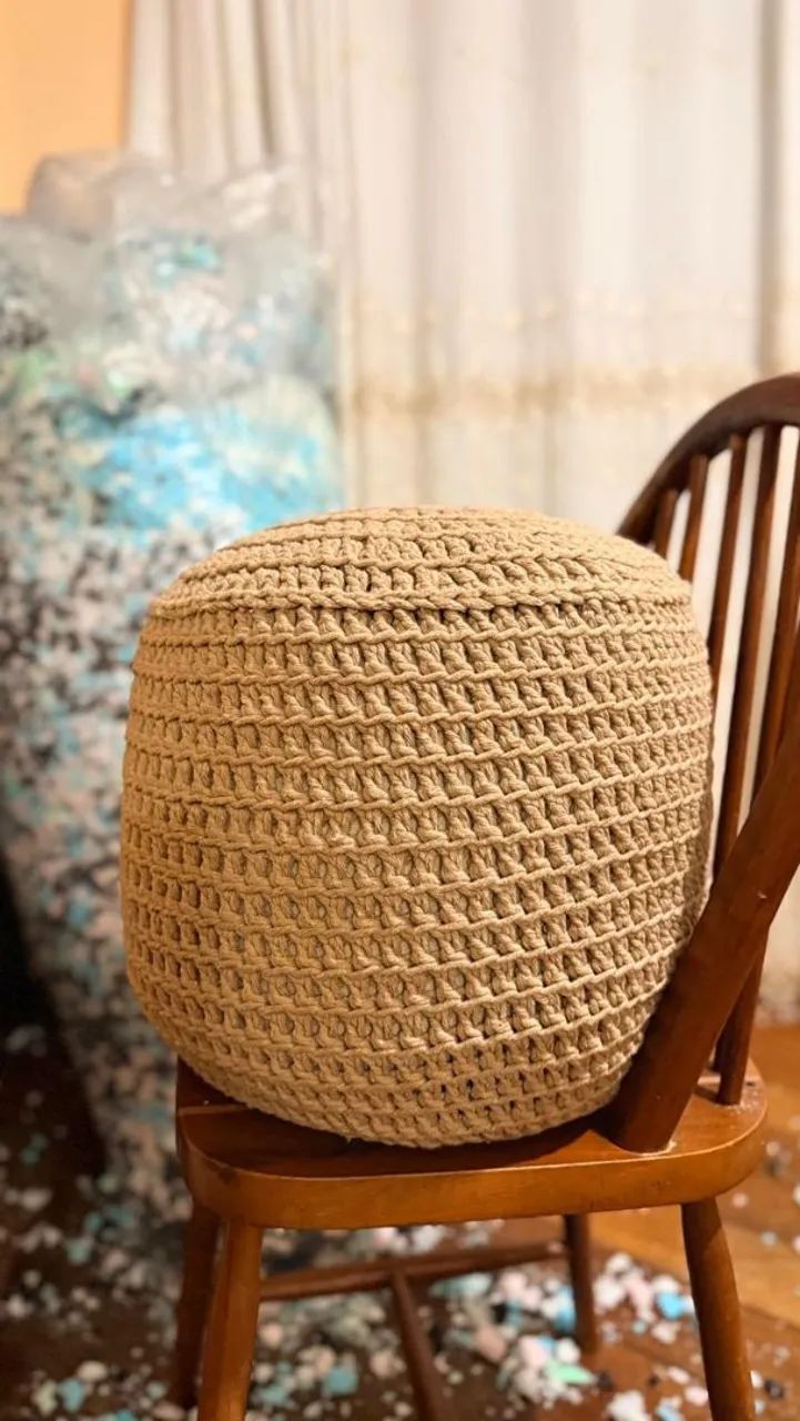 Puff crochê Fio Premium 