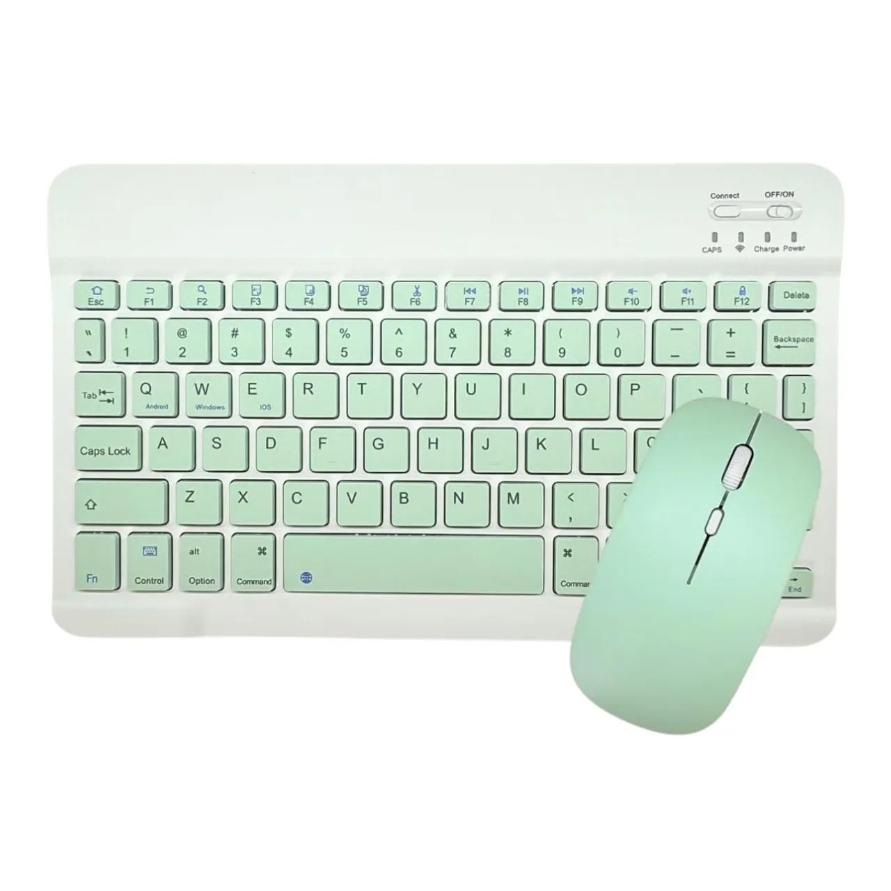Kit Teclado + Mouse Sem Fio Bluetooth - Para Notebook, PC e Tablet
