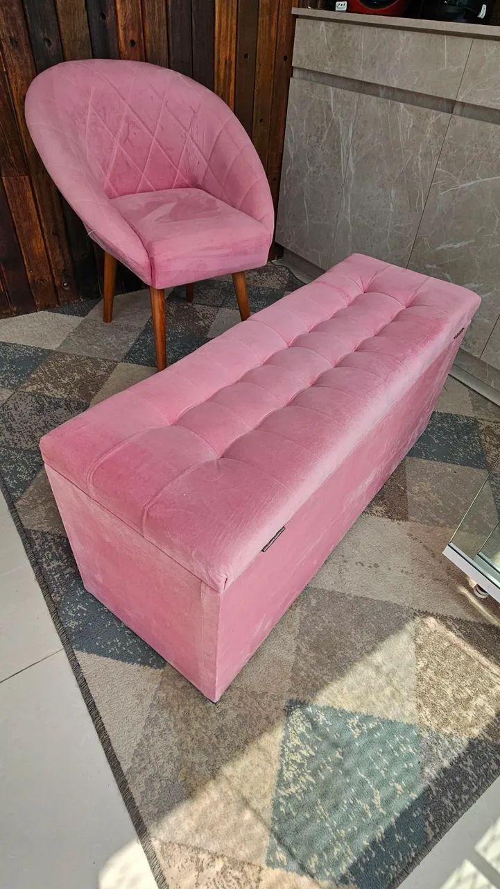 Poltrona com baú para quarto - Foto 5