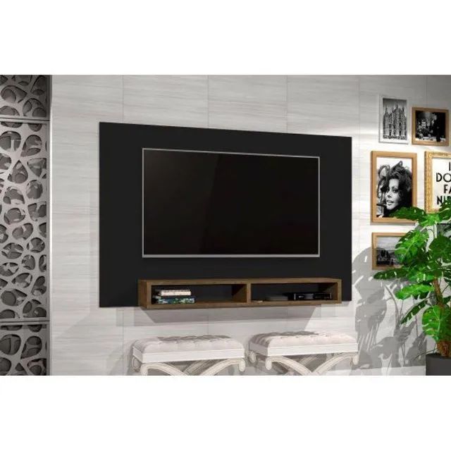 Painel TV até 42 Polegadas 2 Nichos Manhattan  - Foto 4