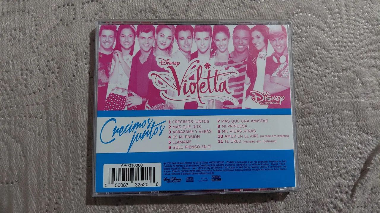 Cd Crecimos Juntos Violetta Disney Original - Foto 5