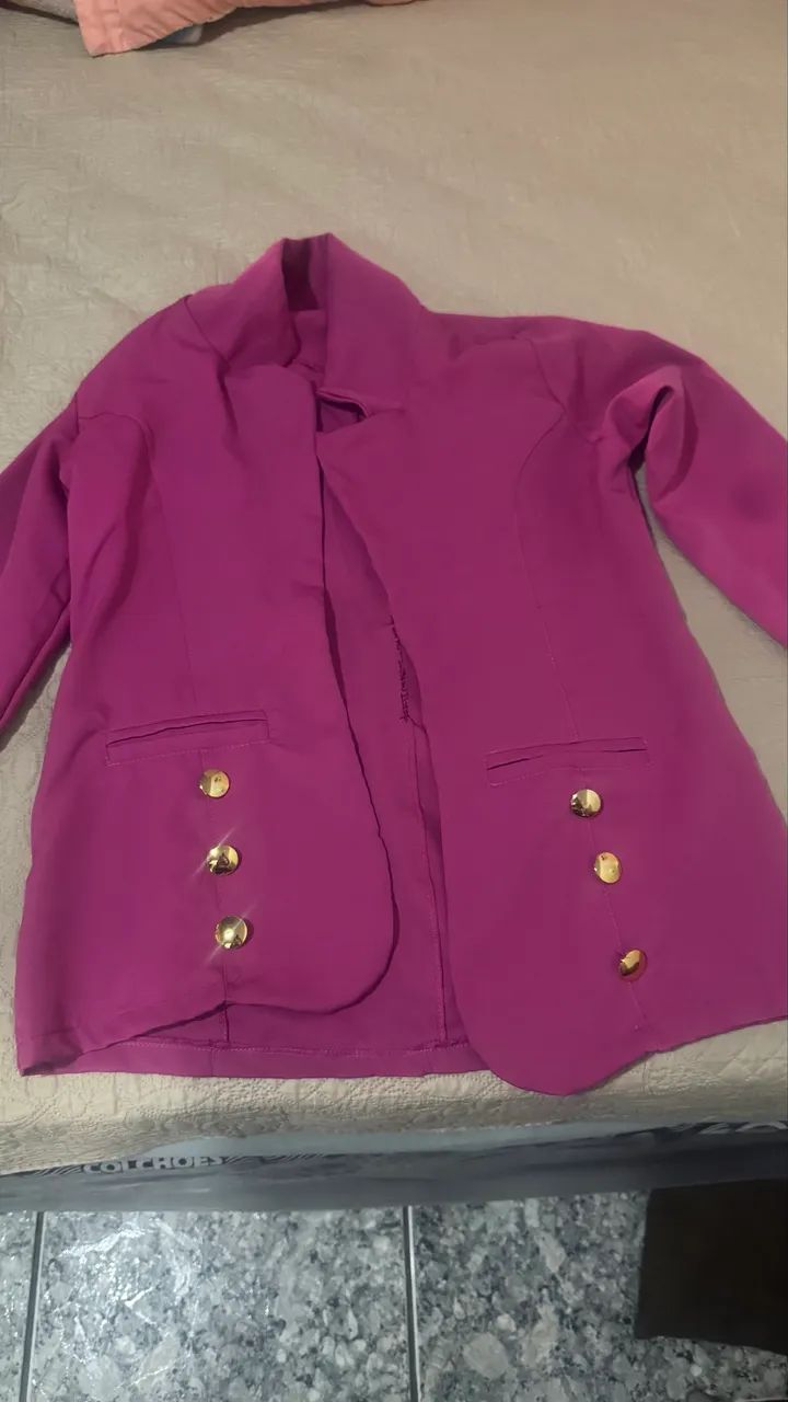 Blazer feminino rosa  - Foto 2