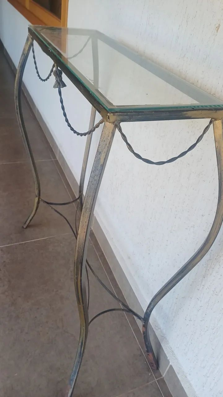APARADOR Metal e Vidro* - Foto 2