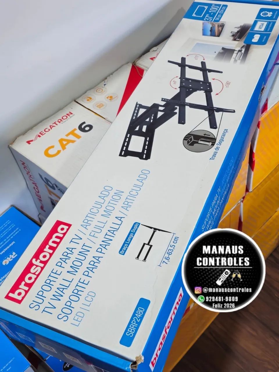 Suporte para TV articulado até 100 polegadas 