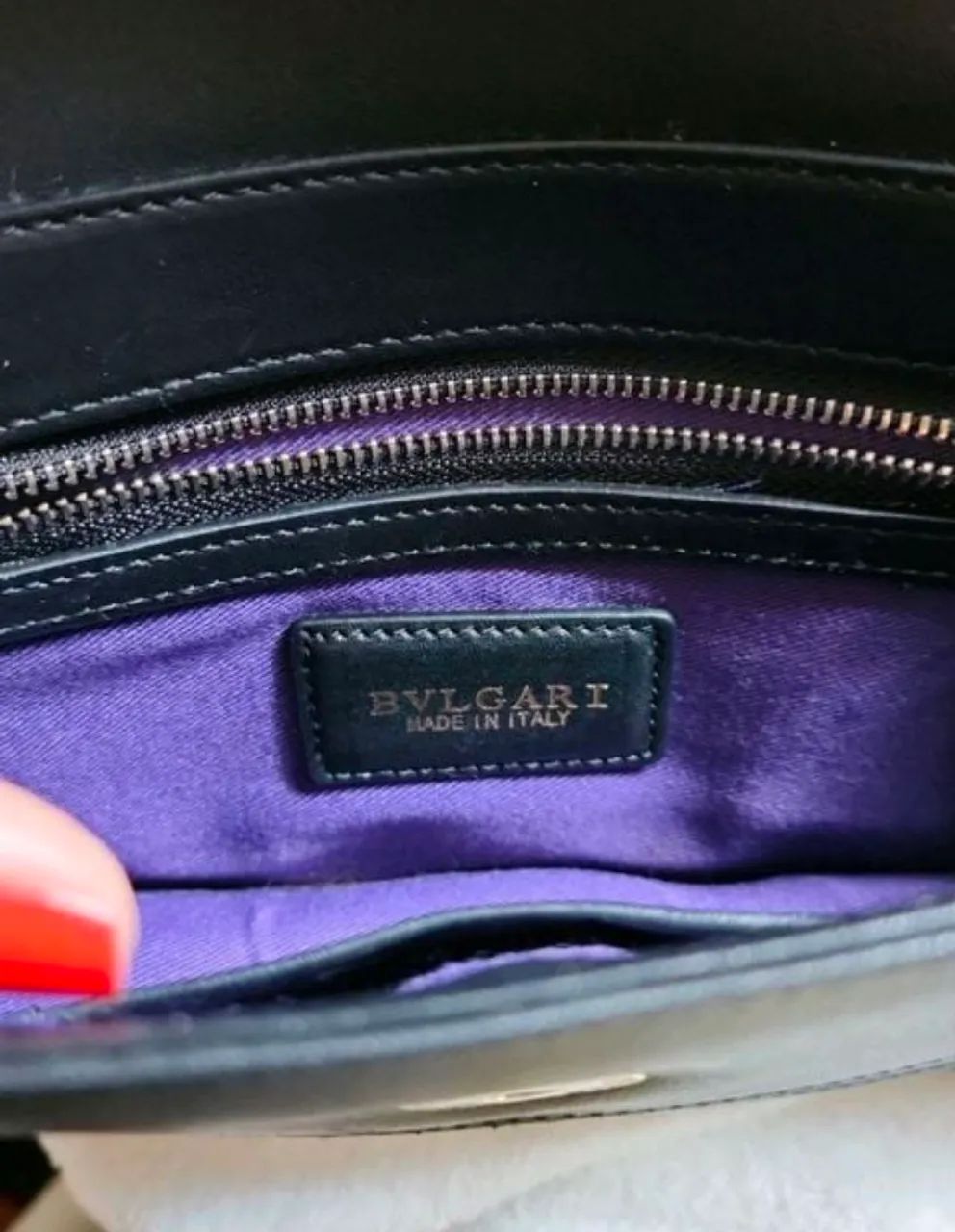 bolsa bulgari serpenti forever preta - Foto 3