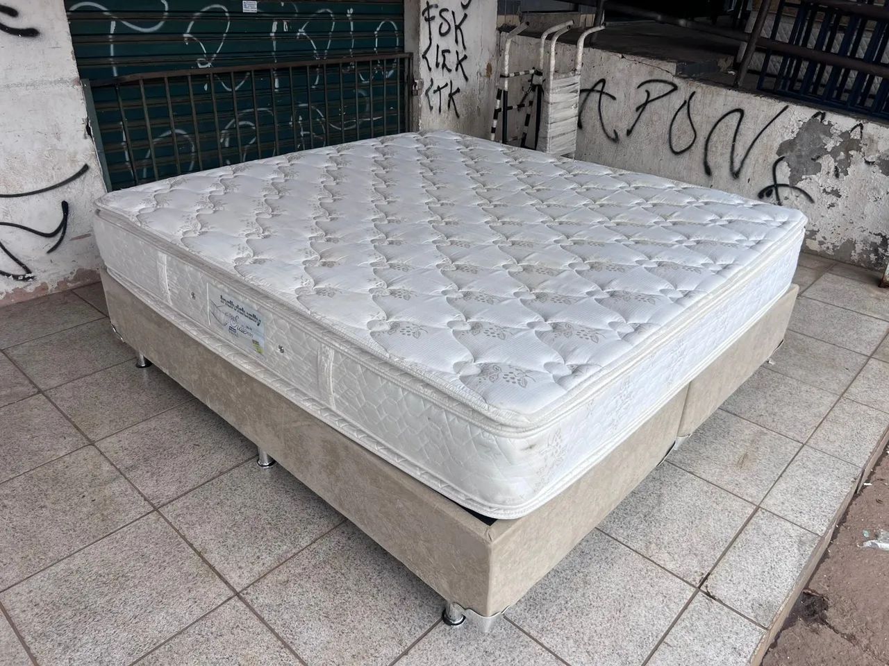 Cama box super king size Colchão molas ensacandas bambú  - Foto 5