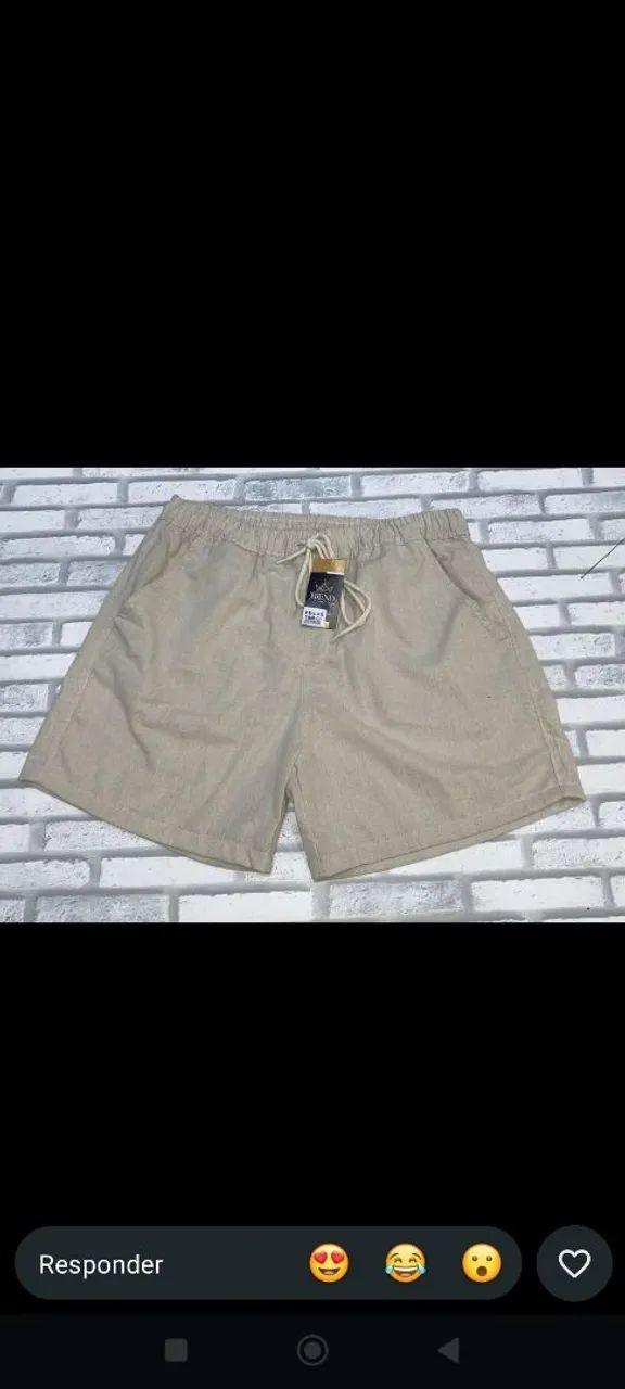 shorts linho plus sizes do g1 ao g8 - Foto 3