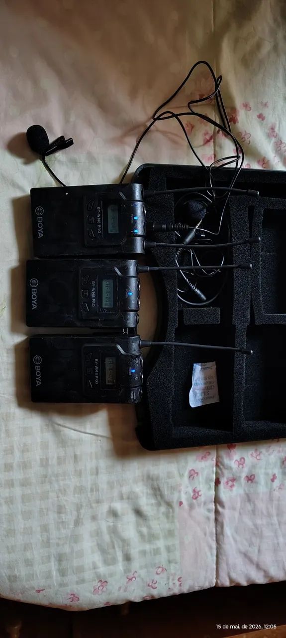 Microfone de lapela Boya