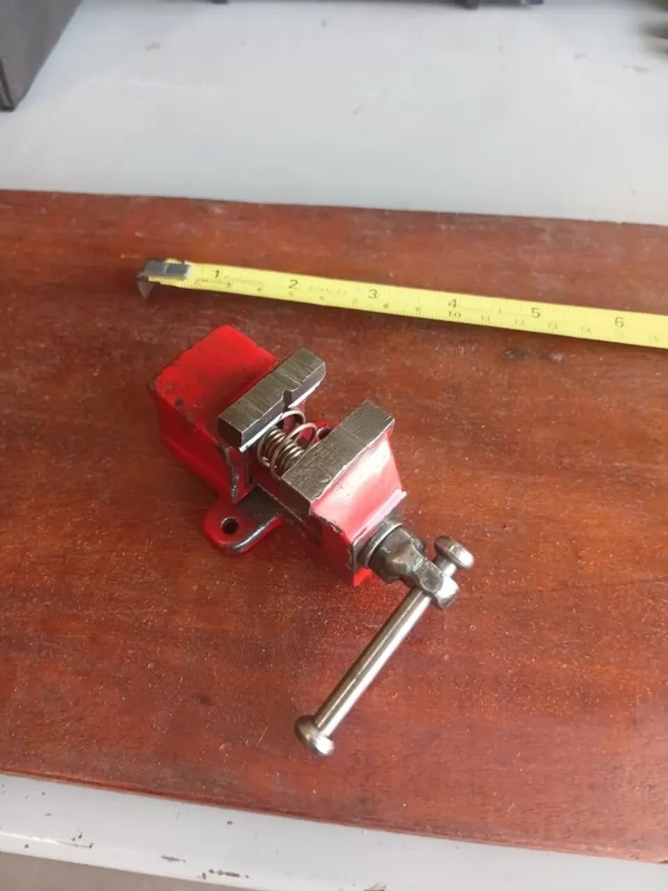 Mini Morsa de Bancada 27 mm Restaurada e Funcionando
