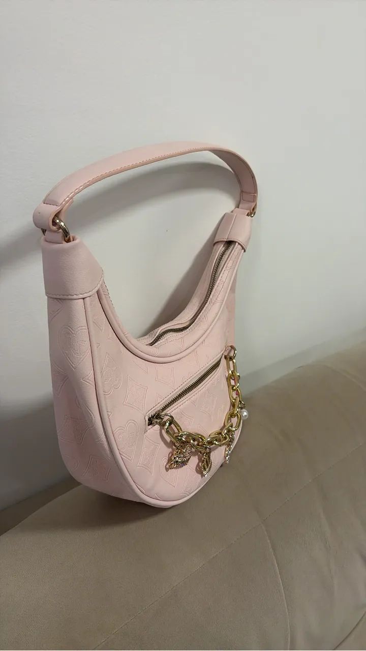 Bolsa Rosa Meia-Lua Juice Couture - Foto 3