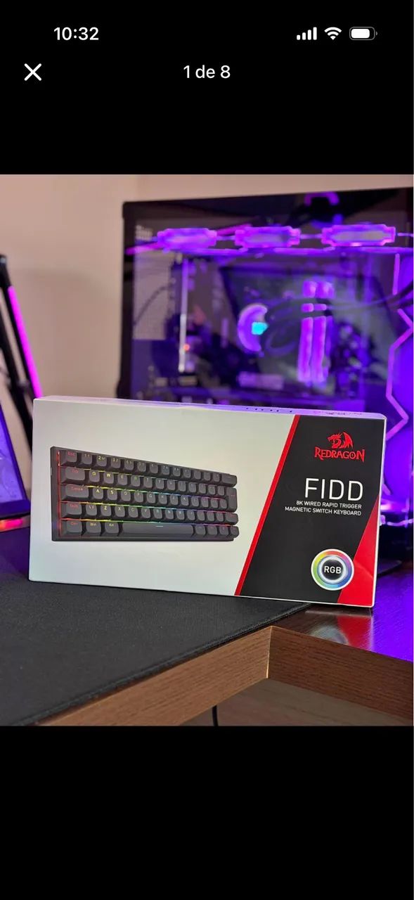 Teclado Redragon FIDD MAGNÉTICO 
