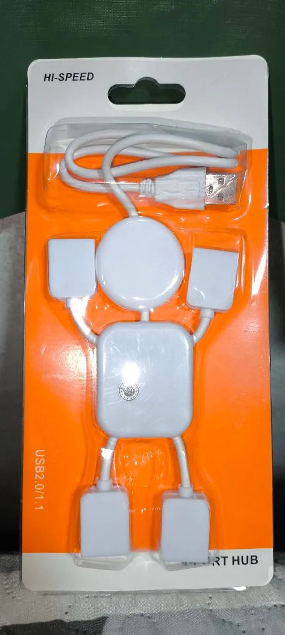 Hub USB 2.0 4 Portas Hi-Speed - Expansão Rápida e Prática