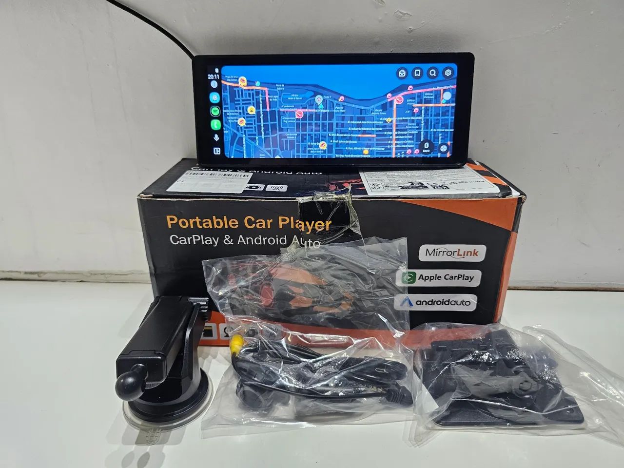 Central Multimídia Universal 10.26 polegadas Android Auto e Apple Carplay sem fio