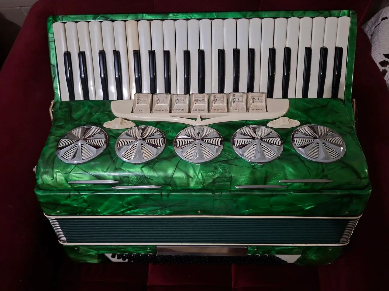 Acordeon 120 baixos veronese verde