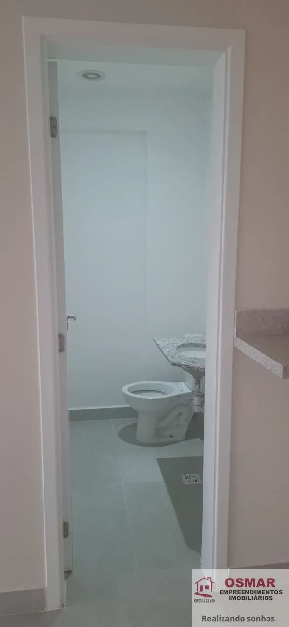 Sala Comercial para Locação na Vila Mathias, Santos-SP: 1 Sala, 1 Banheiro, 42m² de Área.  - Foto 5