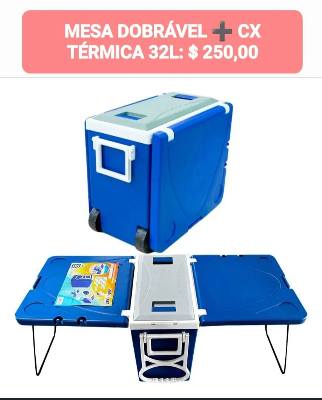 MESA DOBRÁVEL ? CX. TÉRMICA 32L