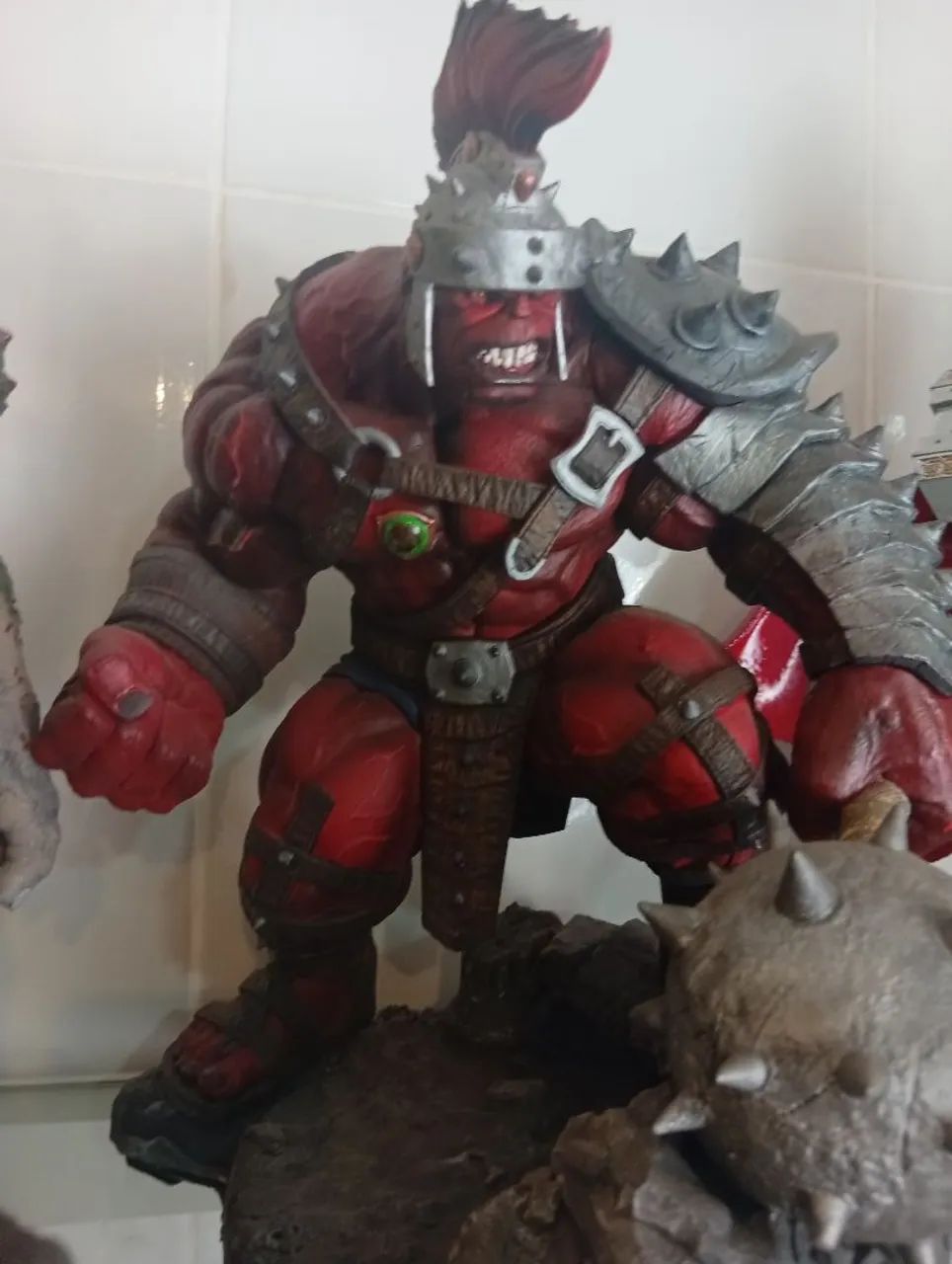 Hulk red 3D feito em resina .