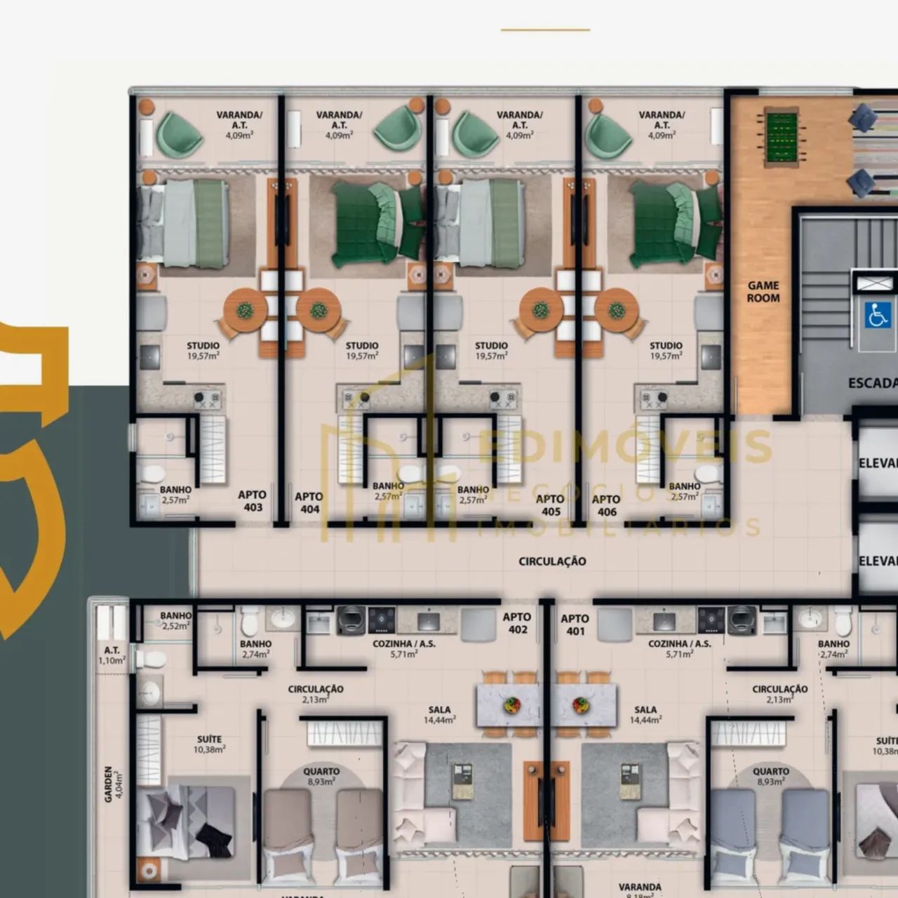 Studio no Jardim Camburi: Perfeito para Jovens Profissionais e Estudantes! - Foto 2