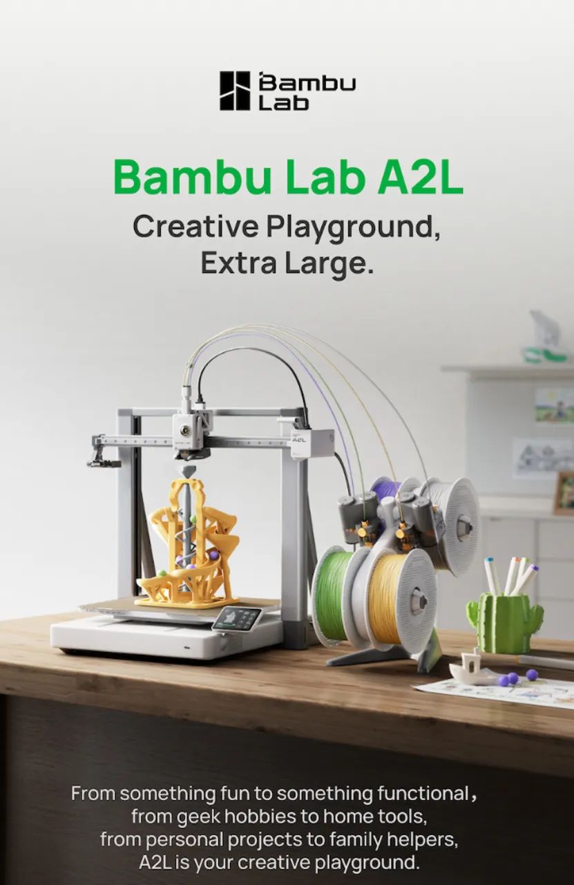Impressora 3D Bambu Lab A2L - Combo - Lacrada.