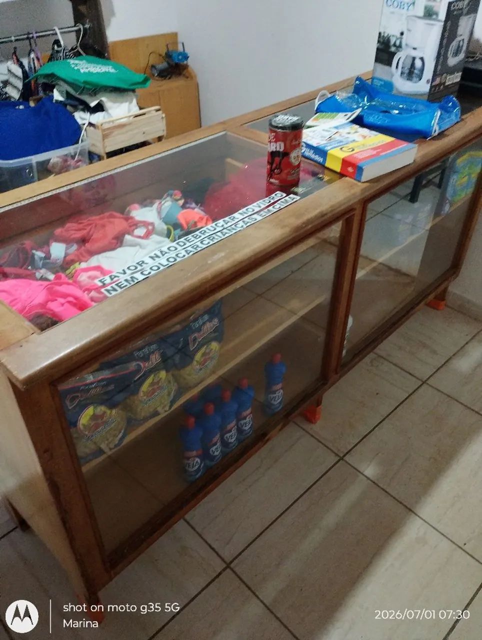 Balcão duas gaveta grande e de vidro - Foto 3