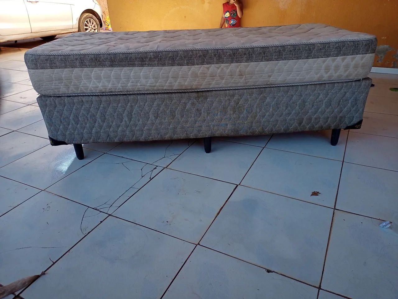 Cama box solteiro, colchão e base  - Foto 2