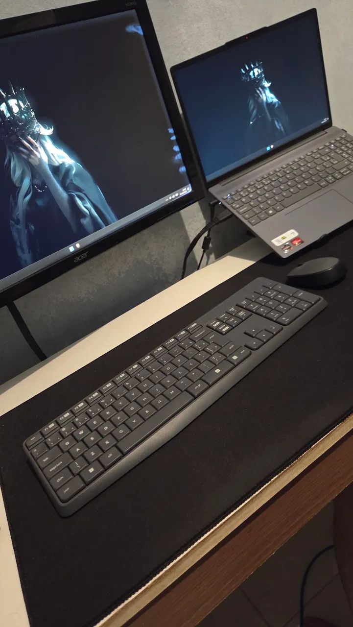Teclado e Mouse Logitech MK235 - Foto 4