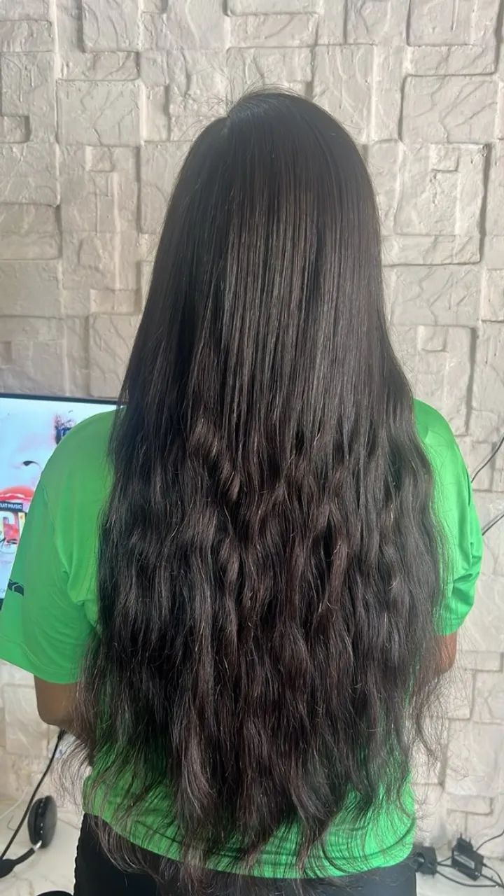 Cabelo humano 65cm 150g
