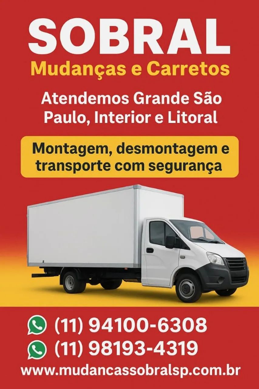 Transportes C/ Responsabilidade e Segurança Chama Mudanças Sobral SP  - Foto 2