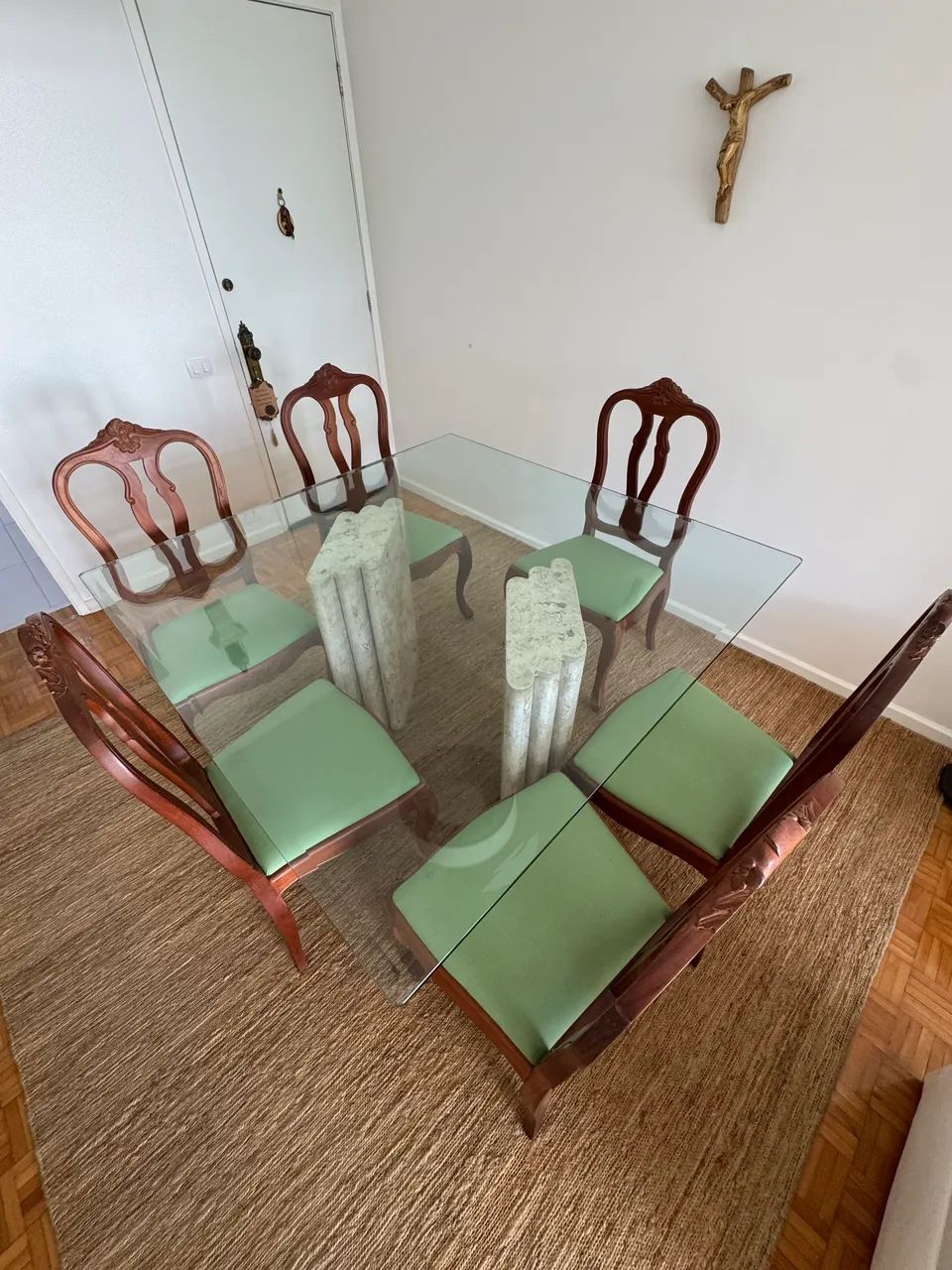 Mesa linda, de jantar com 6 cadeiras  - Foto 2