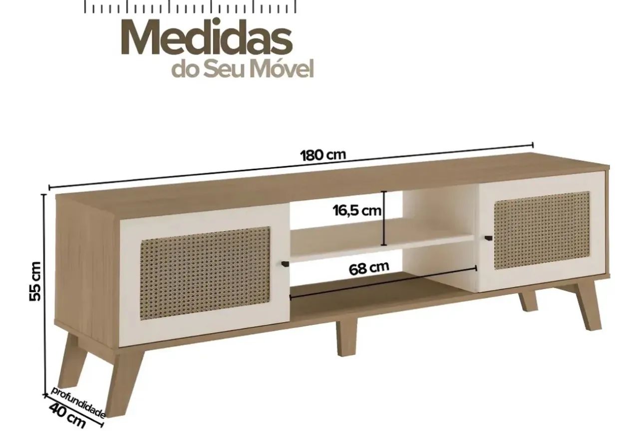 Rack para TV até 75 polegadas  - Foto 3
