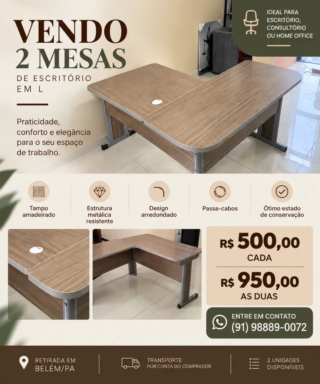 Mesas em L - Foto 3