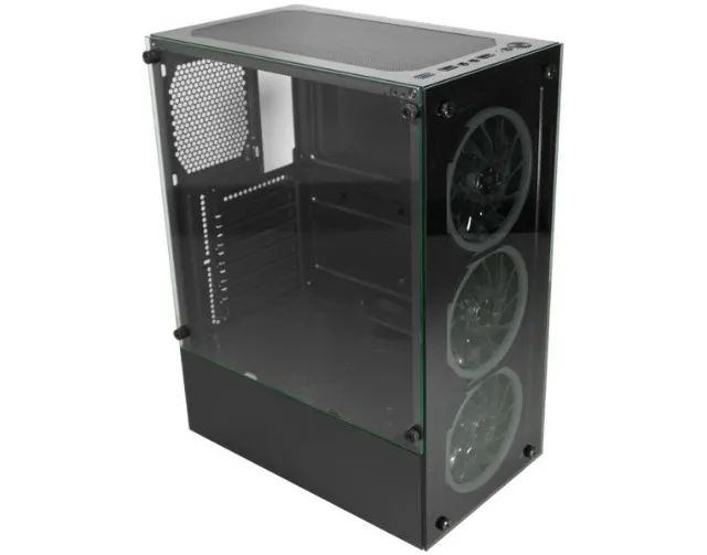 Gabinete Gamer C/ 3 Fans Rgb Elite Multicolor - Cg-10w5 *ENTREGA GRÁTIS* - Foto 4
