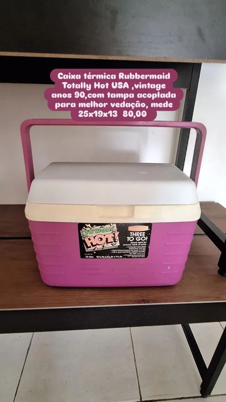 Caixa térmica vintage década 90