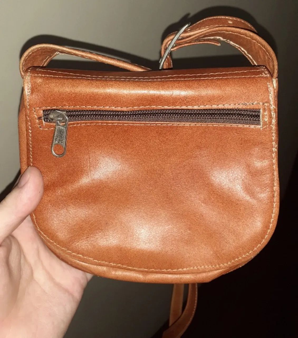 Bolsa transversal feminina de couro legítimo + brinde - Foto 5