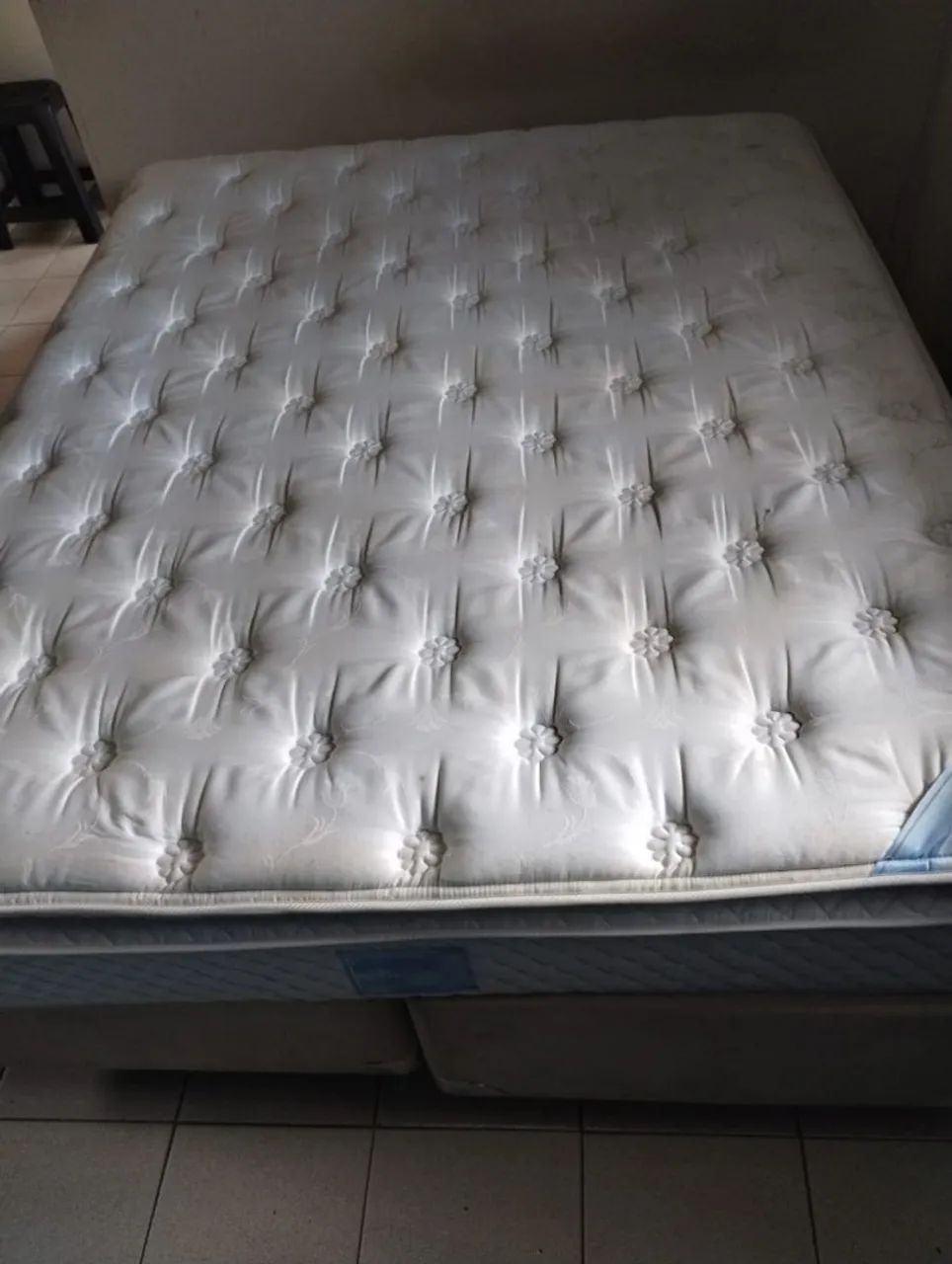 Cama box Queen size Colchão molas ensacandas bambú  - Foto 4
