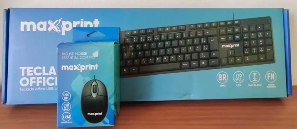 Kit teclado e mouse Maxprint office