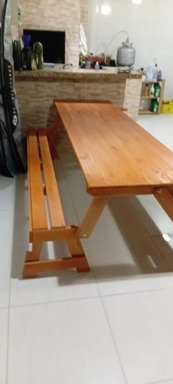 Banco Que Vira Mesa PRONTA ENTREGA - Foto 5