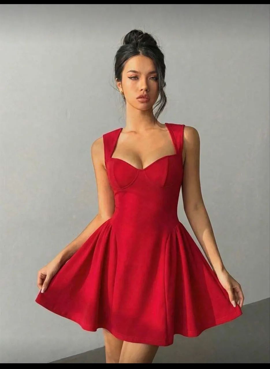 Vestido vermelho tamanho M - Foto 4